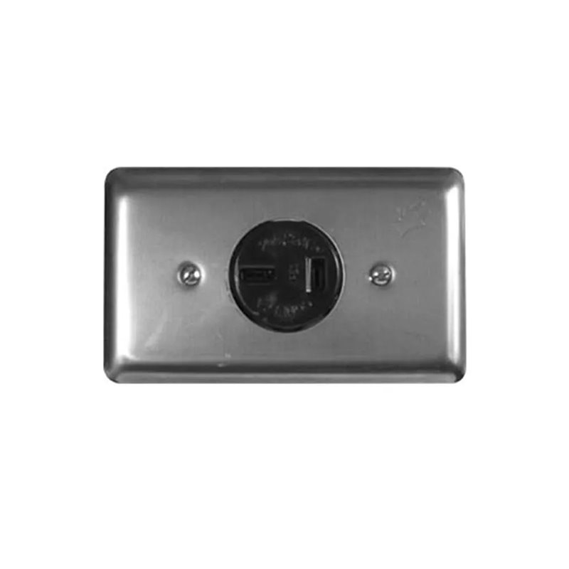 Tomacorriente incrustar C-013 codelca 2 X 20A 250V sin polo pata trabada