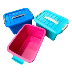 Caja organizadora 6Lt apilable multiusos color surtido