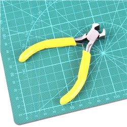 Kit 5 pinzas alicates para electrónica/bisutería 4.5" amarillo