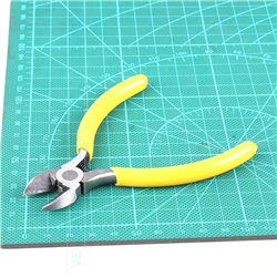 Kit 5 pinzas alicates para electrónica/bisutería 4.5" amarillo