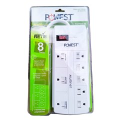 Multitoma Powest supresor de picos 8 puestos 1800W