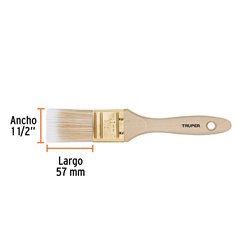 Brocha 1.1/2" limpieza PC portátil electrónica cerdas finas Truper