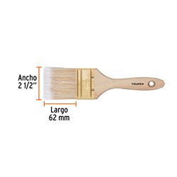 Brocha 2.1/2" limpieza PC portátil electrónica cerdas finas Truper
