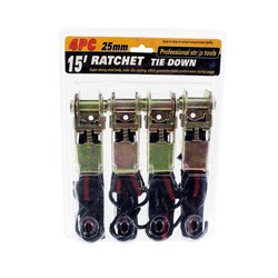 Kit x4 eslingas con trinquete ratchet 4.5m 700Kg