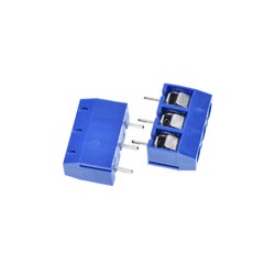 Bornera de 3 Pines Azul con Tornillos - Terminal Block unidad