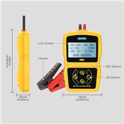 Probador baterías moto carro Autool BT-360 analizador profesional