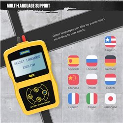Probador baterías moto carro Autool BT-360 analizador profesional