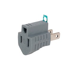 Convertidor adaptador clavija polo a tierra 3 a 2