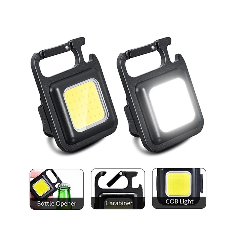 Linterna llavero LED multifunción recargable