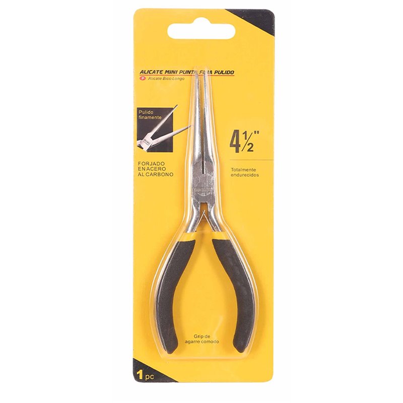 Pinza Alicate Punta larga 4.5" Electrónica/Bisutería