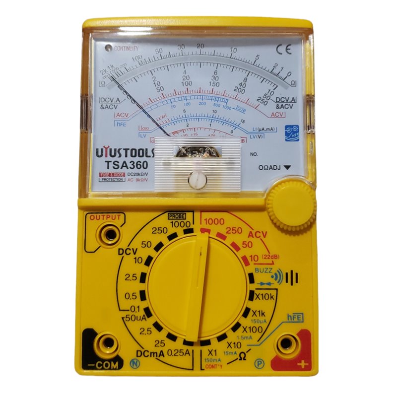 Multímetro analógico Uyustools TSA360 + puntas