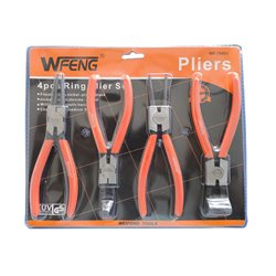Juego set 4 pinzas saca pines Wfeng 7.5" pulgadas