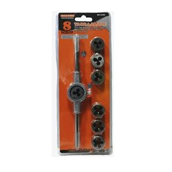 Set tarrajas 8 piezas M3 a M12 hembra