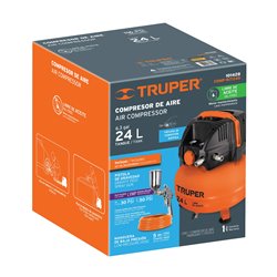 Compresor libre de aceite compacto 24L, 2-2/3HP 127V Truper