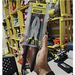 Alicate Stanley electricista 8" Original mango de goma
