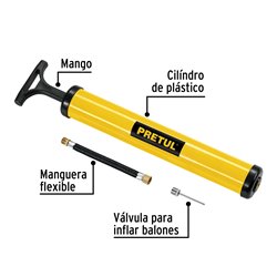 Mini bomba manual inflar balones 14.5 PSI Pretul