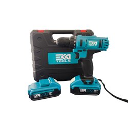 Taladro 36V EK36M no percutor + brocas + 2 baterías
