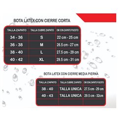 Botas de latex corta impermeables motociclista