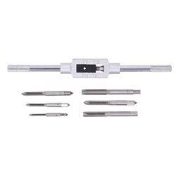 Juego machuelos 8 piezas milimetrico M3/M12