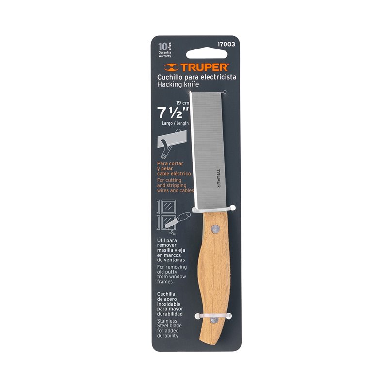 Cuchillo para electricista Truper 19cm