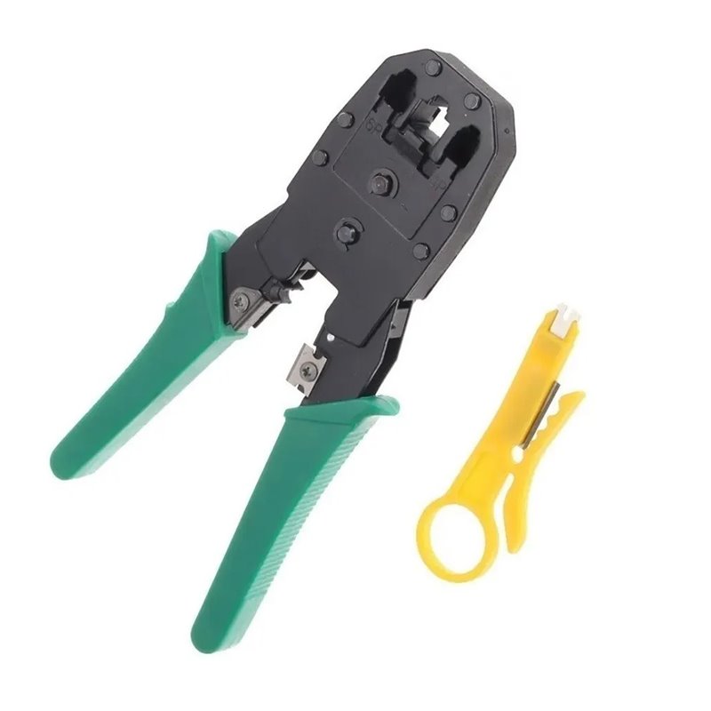 Ponchadora Red Rj45 Rj11 Rj9 + Pela Cable sencillo