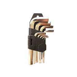 Juego 9 llaves bristol hexagonal corta 1.5mm a 10mm