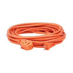 Extensión eléctrica semi industrial 3 mtrs naranja