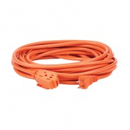 Extensión eléctrica semi industrial 3 mtrs naranja