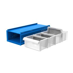 Gavetero gaveta17x8x4cm modular plástico organizador