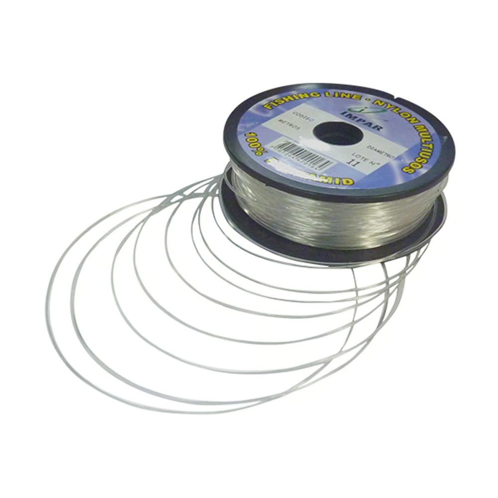 Carrete rollo nylon 20 libras 90m 0.45mm