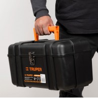 Caja herramientas 17" industrial broche + charola Truper