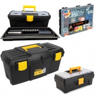 Kit X4 Caja Herramientas 19, 14, 12 pulgadas + Organizador Truper