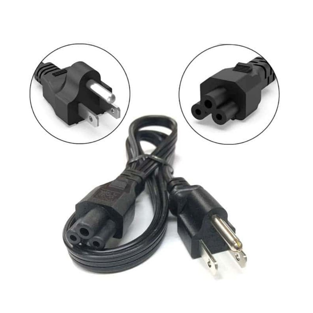 Cable de poder 1,5m tipo trebol pc impresora pantalla