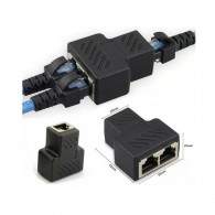 Splitter divisor de red RJ45 hembra 1 a 2 fino