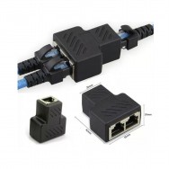Splitter divisor de red RJ45 hembra 1 a 2 fino