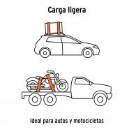 Kit 2 eslinga con ratchet 1000Kg Truper 1.1/4" broches en goma