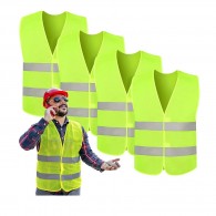 Chaleco reflectivo de seguridad verde industrial