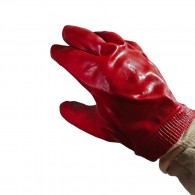 Guantes caucho anticorte rojo grueso