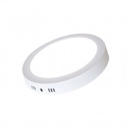 Lámpara panel led 18W redonda sobreponer luz blanca 6500K