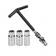 Llave en T saca bujías copas 16,18,21mm