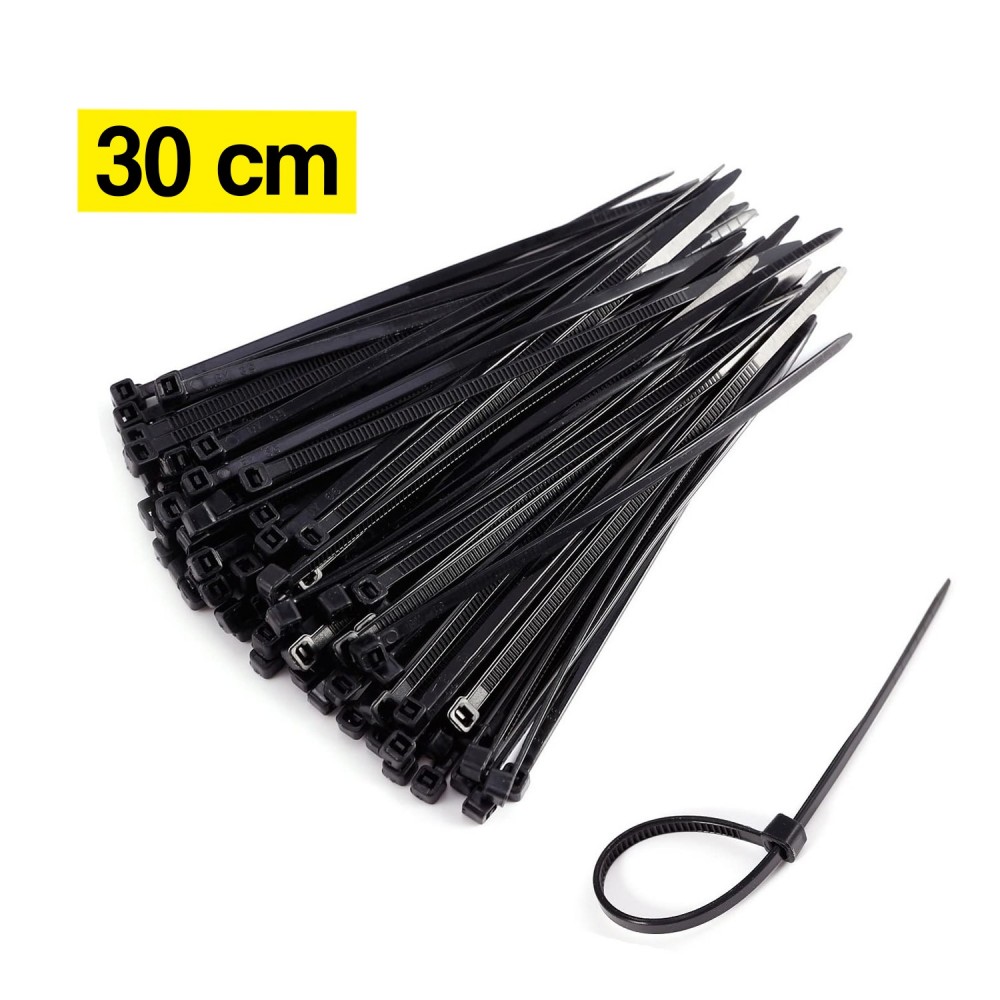 Amarre 2.5mmX30cm plástico abrazadera x unidad negro