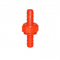 Racor plástico para manguera rojo + empaque