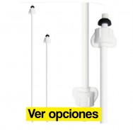 Acople lavamanos lavaplatos corto/largo plastgrifos blanco
