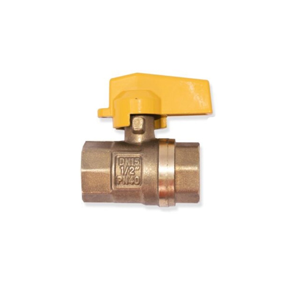 Llave para paso de gas bronce 1/2" PN40