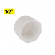 Tapón roscado presión PVC media 1/2" x unidad
