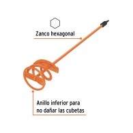 Revolvedor mezclador de pintura Truper 80mm diámetro