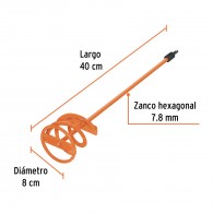 Revolvedor mezclador de pintura Truper 80mm diámetro