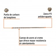 Broca concreto (3/16"x6") Truper
