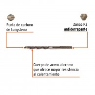 Broca concreto (5/16"x4") Truper