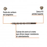 Broca concreto (3/8"x5") Truper